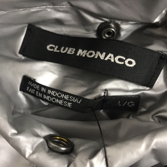 CLUB MONACO LINCOLIN VEST MANTEUX BLACK/NOIR MENS SIZE L - Picture 10 of 12